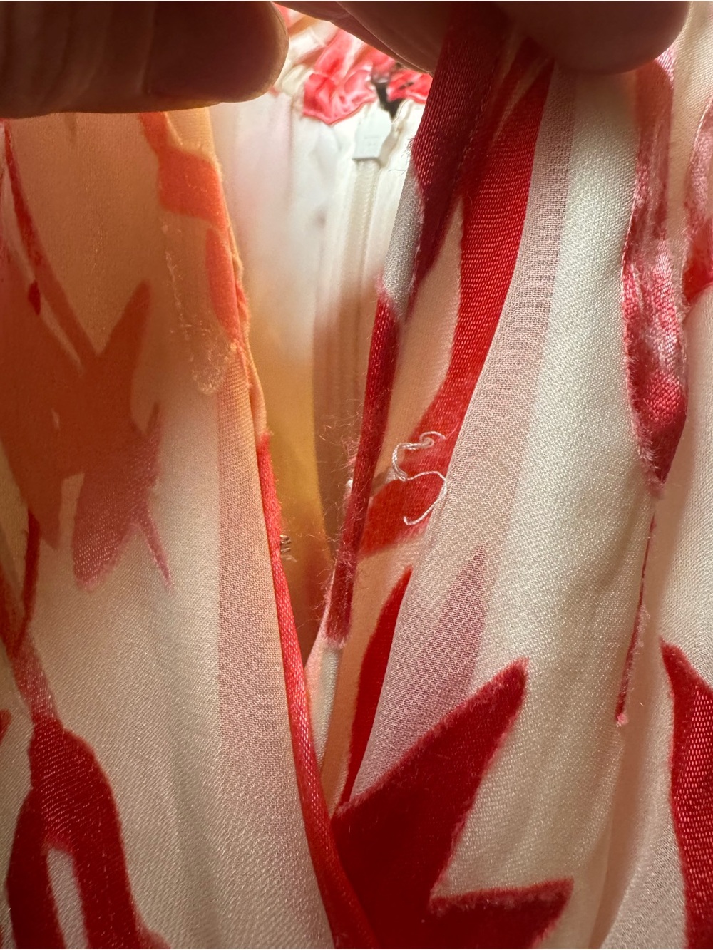 Saloni Olivia dress in the Rainbow Coral - Picture 10 of 10